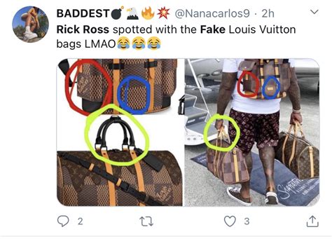 rick ross fake lv bag|where is rick ross today.